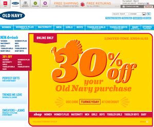 Old Navy Website