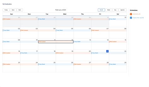 Onecal Calendar View