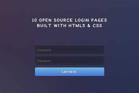 Open-source login solutions