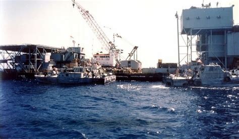 USS Samuel B. Roberts under repair