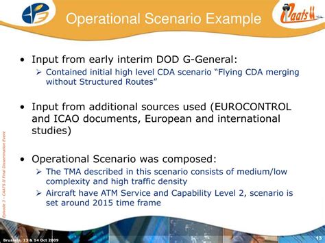 Operational Scenarios