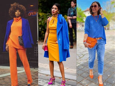 Orange and Blue Fashion Inspiration