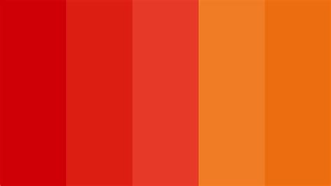 Vibrant Orange And Red Color Palette Inspiration