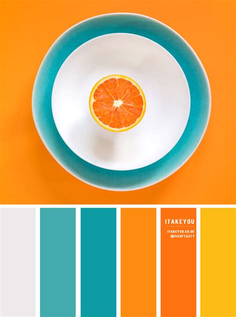 Orange and teal design inspiration