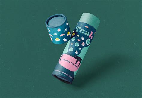 Orange and teal packaging design