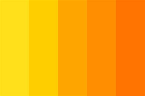 Vibrant Orange and Yellow Color Palette Ideas