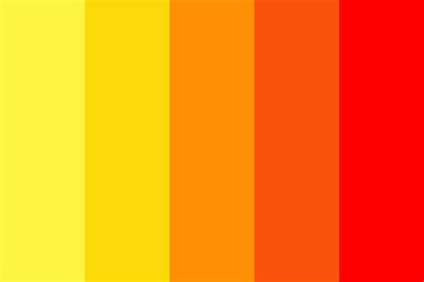 Vibrant Orange and Yellow Color Palette Ideas