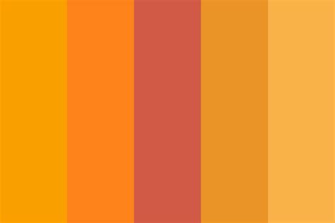 Orange Color Palette Summer