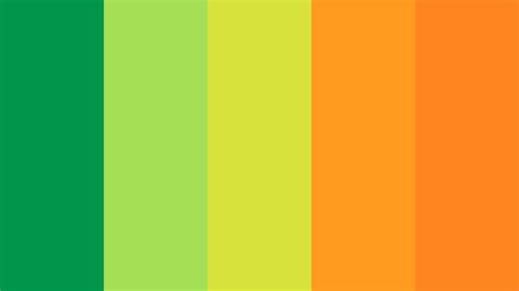 Orange Green Color Palette