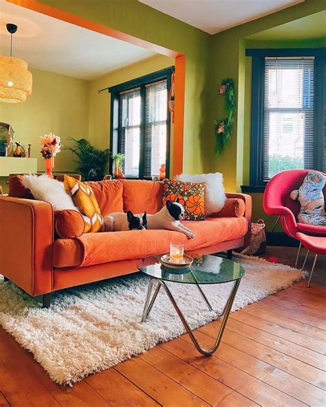 Orange Green Interior Design