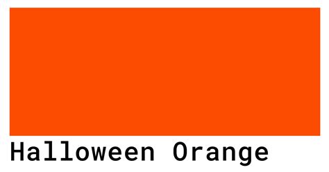 Orange Halloween color