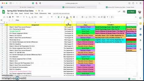 Staying Organized with Key Dates