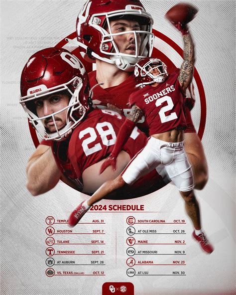 OU Football Calendar Image 4