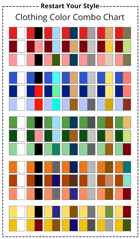 Color combinations for outfits