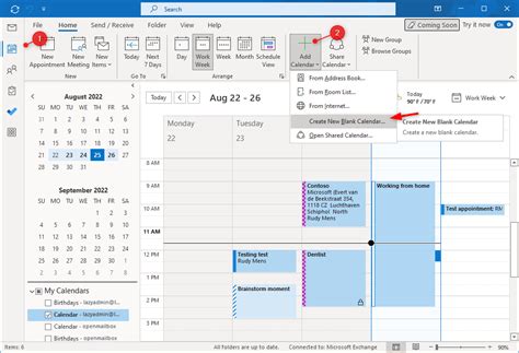 Outlook Calendar Collaboration