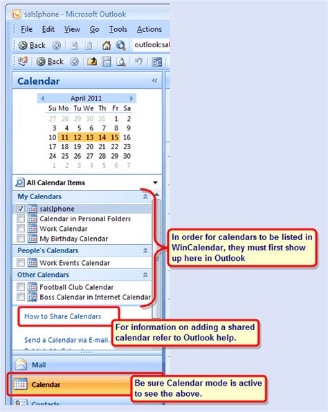 Outlook Calendar Import