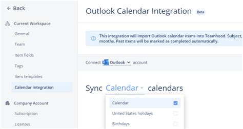 Outlook Calendar Import