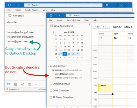 Outlook Calendar Syncing Methods