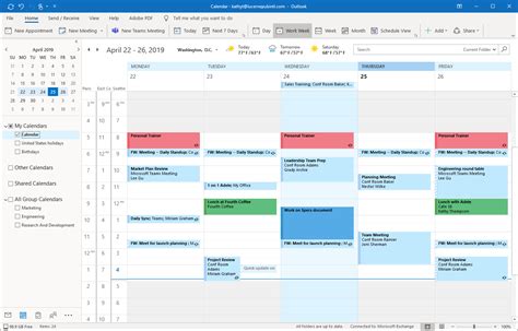 Outlook Shared Calendar Time Zone Management