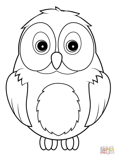 Owls coloring pages