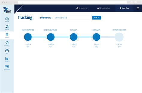 Package tracking websites