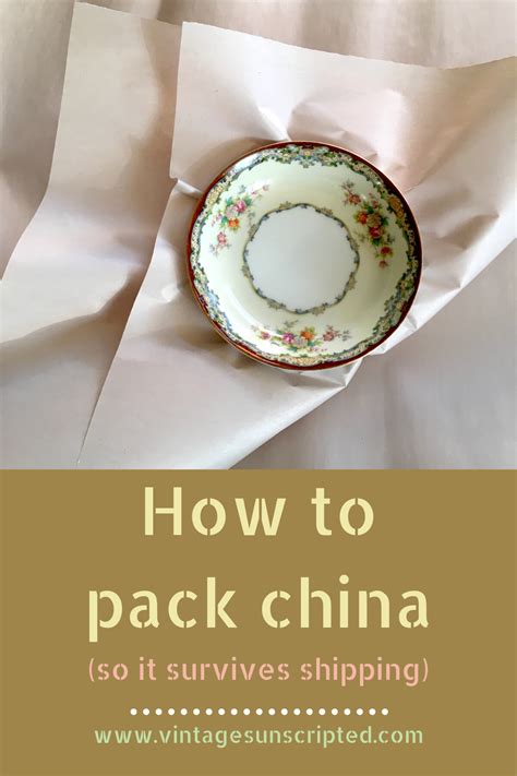 Packing china in a sturdy moving box