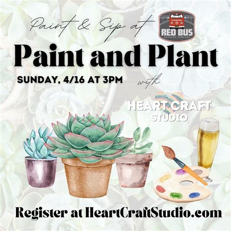 Paint and Plant at Pinot's Palette Naperville