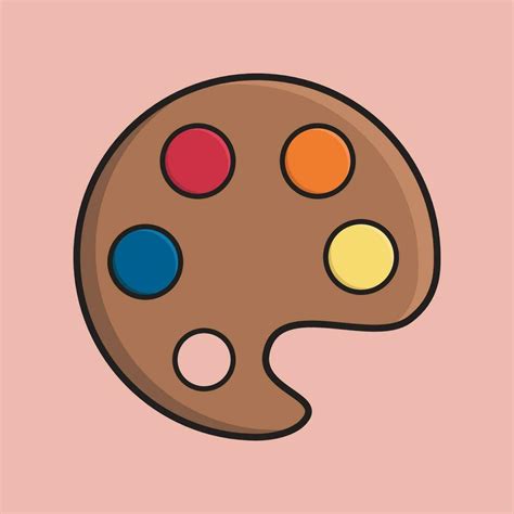 Paint palette drawing techniques