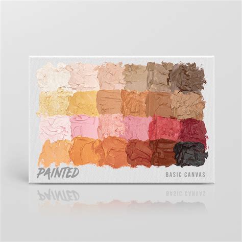 A painted palette featuring innovative use of color and texture