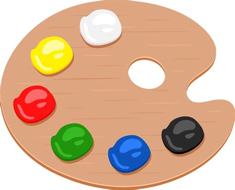 Painter Palette Clipart Example 8