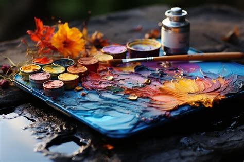 Painting with palette