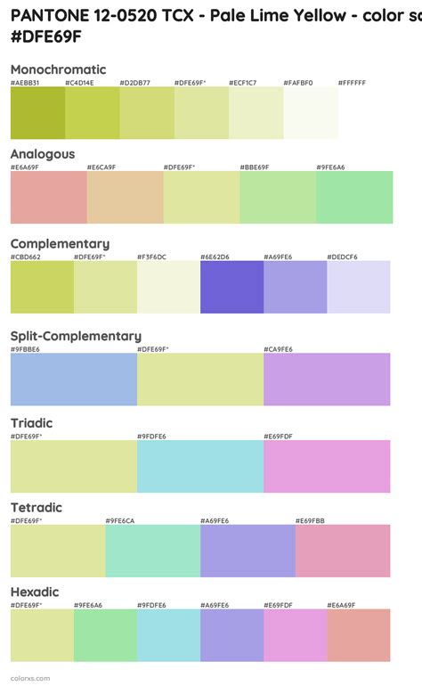 Pale Lime Palette