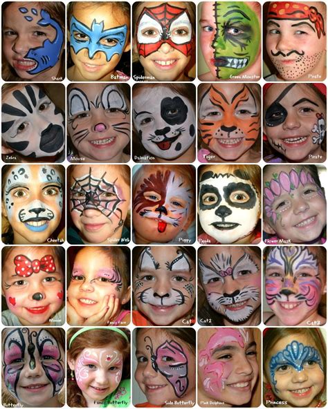 Palette Face Painting Designs Styles