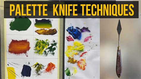 Palette knife art techniques for expressive paintings