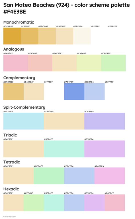 Palette San Mateo Color Combinations