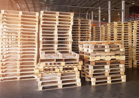 A warehouse pallet stacked with boxes