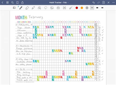 Paper-Based Habit Tracker