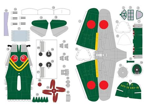 Paper model aircraft fighter