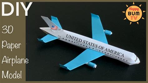 Paper model aircraft fuselage