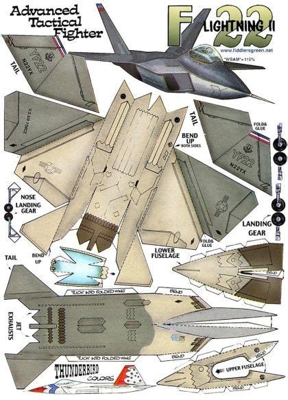 Paper model aircraft spacecraft