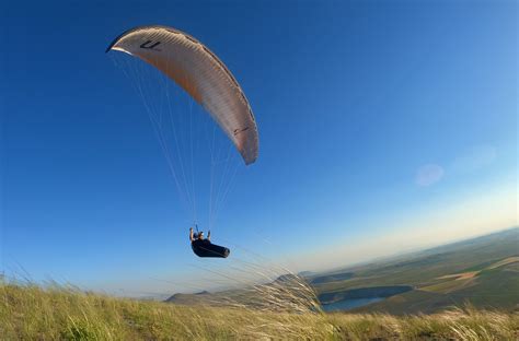 Paragliding in the mountains