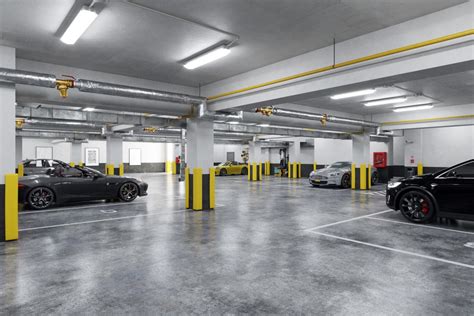 Parking lots and private garages