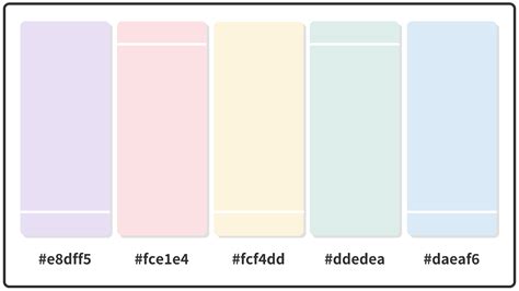 Pastel Color Palettes Ideas