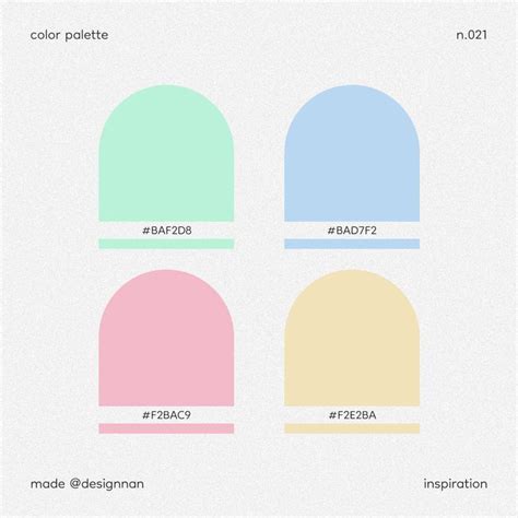 Pastel color palette inspiration