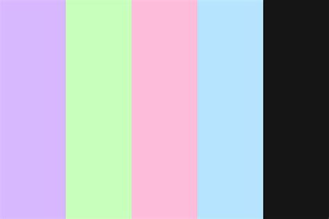 Pastel goth color palette