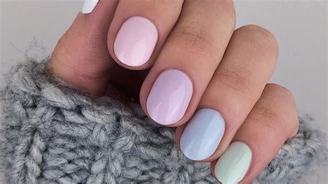 pastel nail polish palette