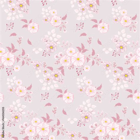 Pastel pink incorporated into a floral pattern