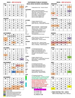 Paterson Public Schools Calendar Image 7