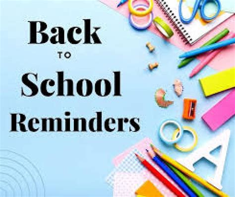 PBC schools reminders