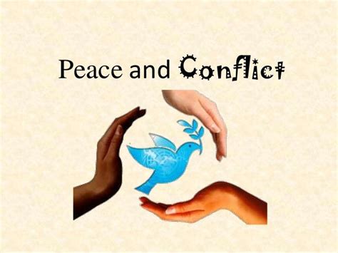 Peace and Conflict Resolution